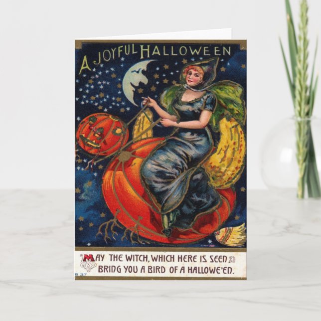 Halloween-Vintagens vykort (Framsida)