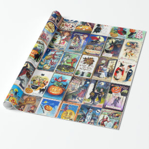 Halloween vintagevykort presentpapper