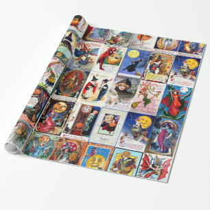 Halloween vintagevykort presentpapper