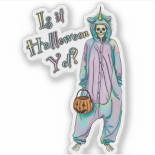Halloween Vinyl Sticker, är det Halloween ännu? Klistermärken