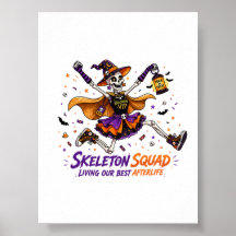 Halloween VIP-Skelettgäng Grafisk
