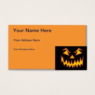 Halloween Visitkort