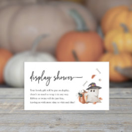 Halloween Visning Baby Shower Tilläggskort