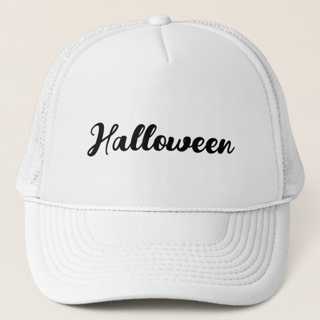 Halloween Visor Trucker-Cap Snygg Trevlig Superb Keps (Framsida)