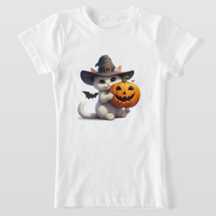 Halloween Vit Kulljacka Pumpa 🦇 T Shirt