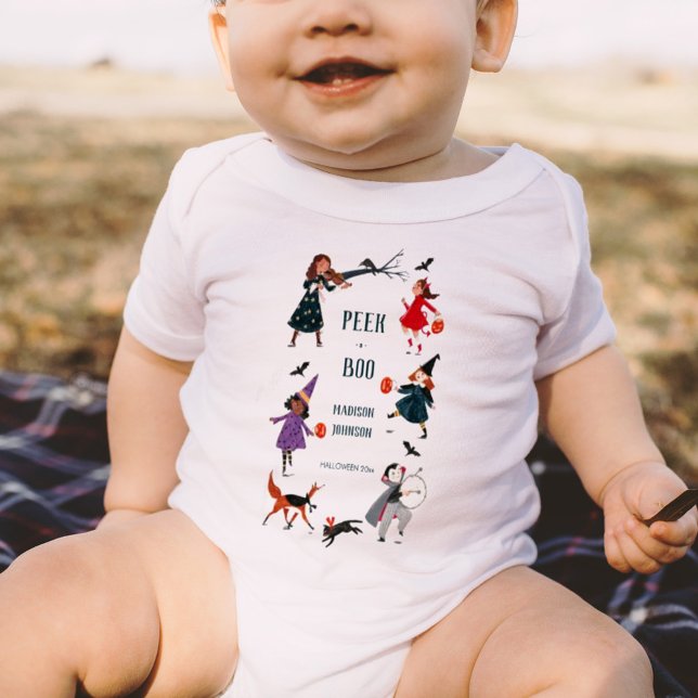 Halloween-vita barn, kostume parad t shirt (Skapare uppladdad)