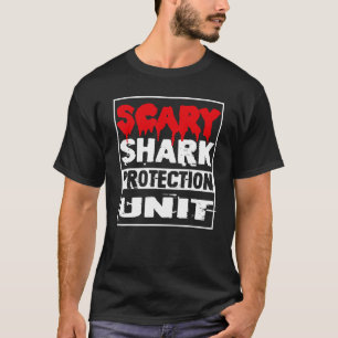 Halloween Vuxen Costume Shark Scary Protection Uni T Shirt