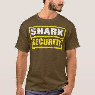 Halloween Vuxen Costume Shark Security Pappa Mamma T Shirt