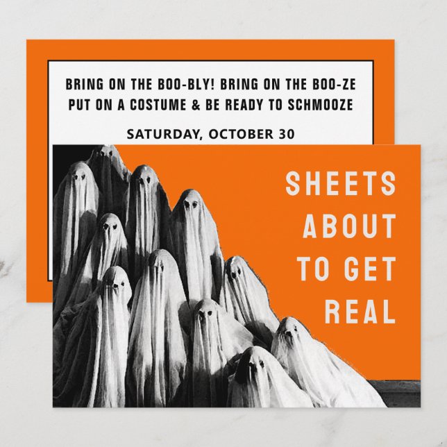 Halloween Vuxen Party-inbjudningar Inbjudningar (Fram/baksida)