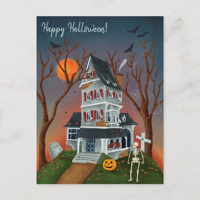 Halloween Vykort (Framsida)