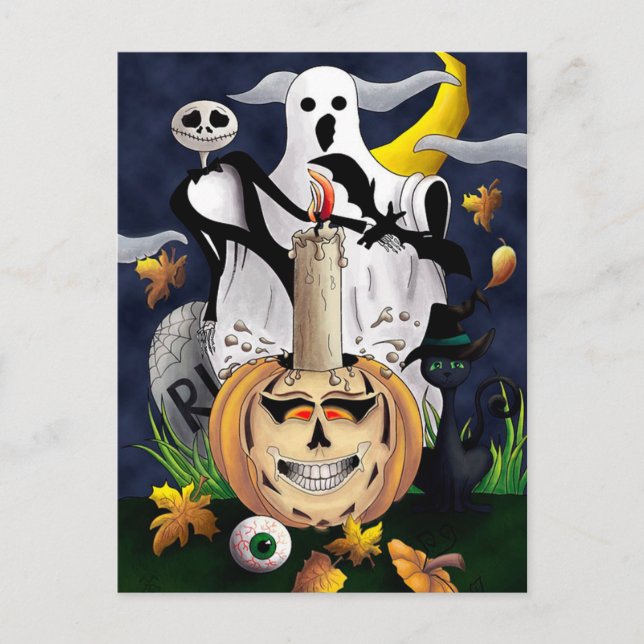 Halloween Vykort (Framsida)
