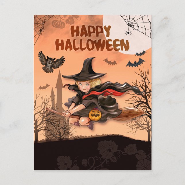 Halloween Vykort (Framsida)