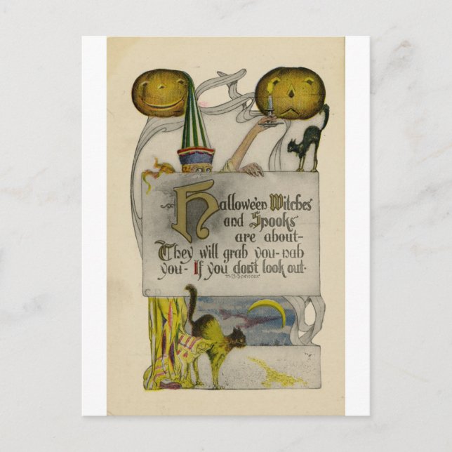 Halloween vykort (Framsida)