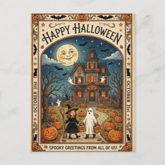 Halloween vykort