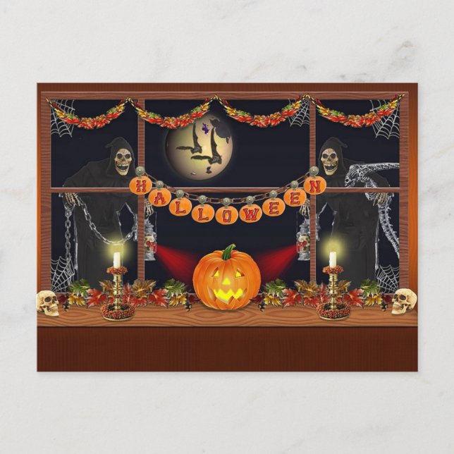 Halloween Vykort (Framsida)