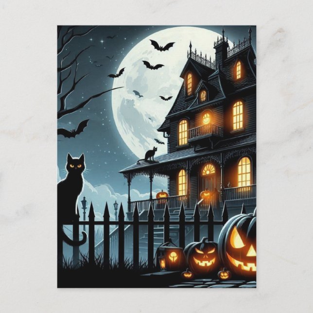 Halloween Vykort (Framsida)