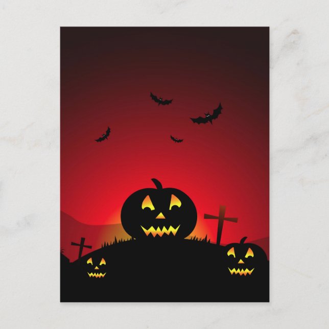 Halloween  vykort (Framsida)