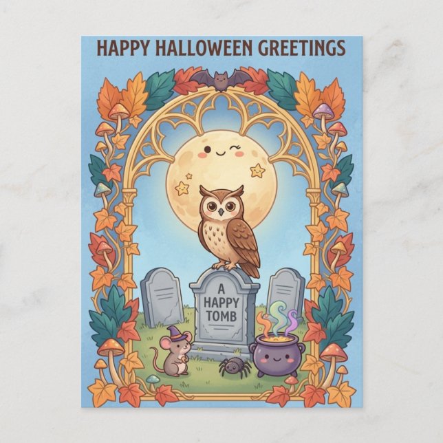 Halloween vykort (Framsida)