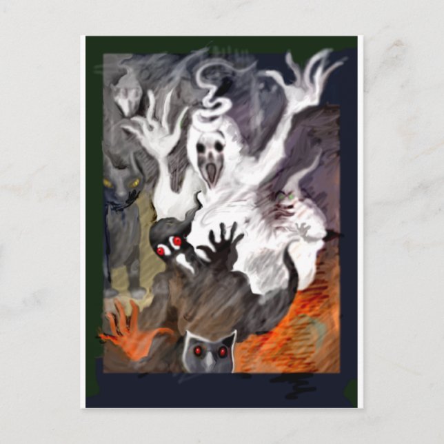 Halloween Vykort (Framsida)