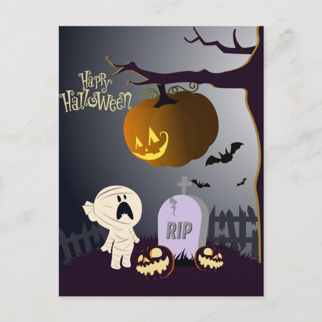 Halloween Vykort (Framsida)