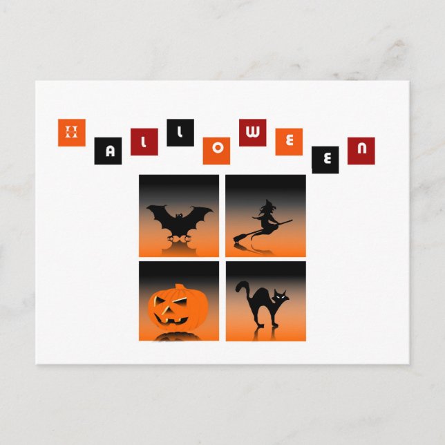 halloween vykort (Framsida)