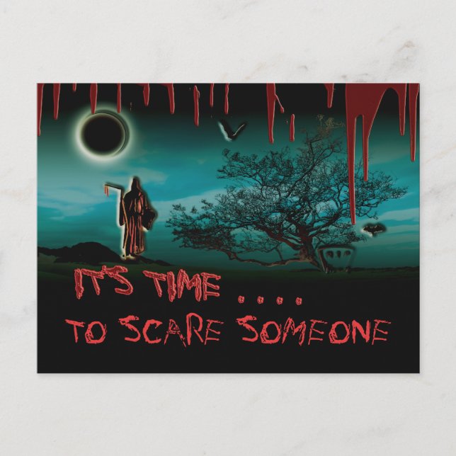 Halloween-vykort - anpassa helg vykort (Framsida)