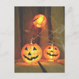 Halloween-vykort för jack-o-lyktor vykort