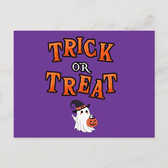 Halloween-vykort Helg Vykort (Framsida)