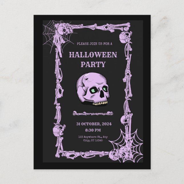 Halloween-vykort Vykort (Framsida)