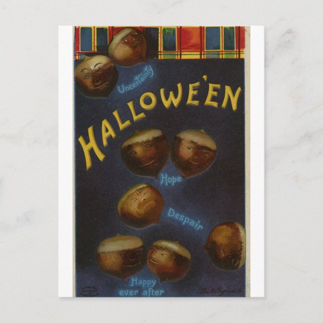 Halloween-vykort Vykort (Framsida)