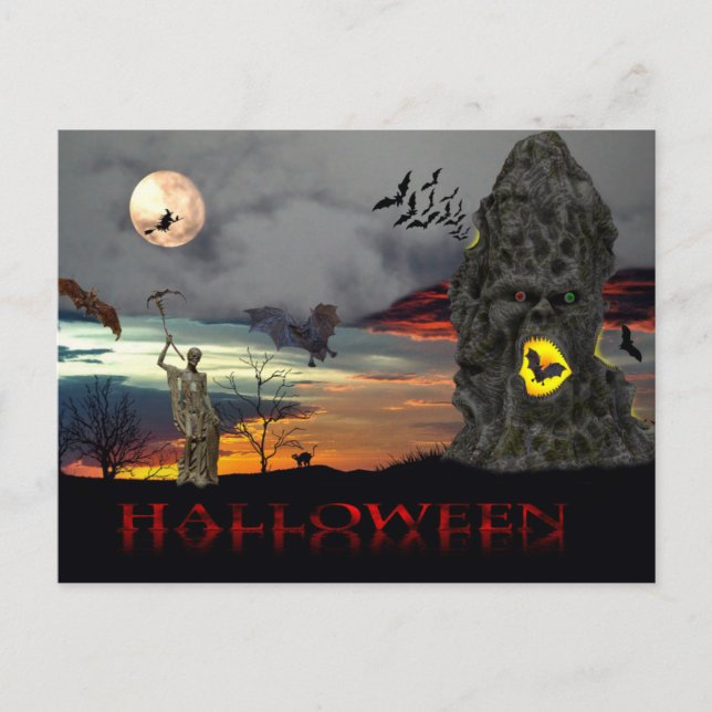 Halloween-vykort Vykort (Framsida)