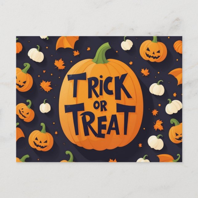 Halloween-vykort Vykort (Framsida)