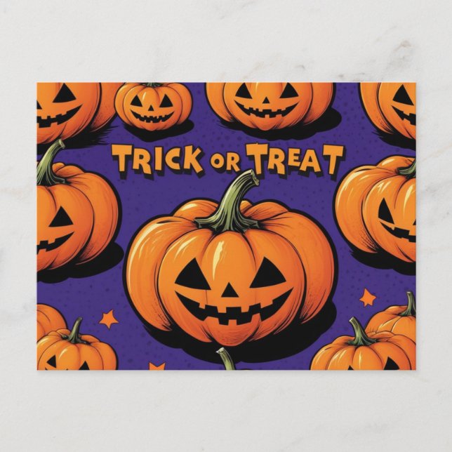 Halloween-vykort Vykort (Framsida)