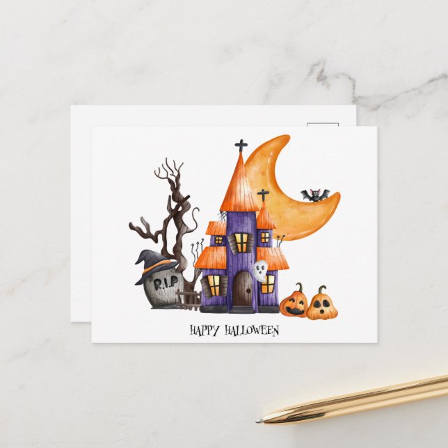 Halloween-vykort Vykort (Fram/Back In Situ)