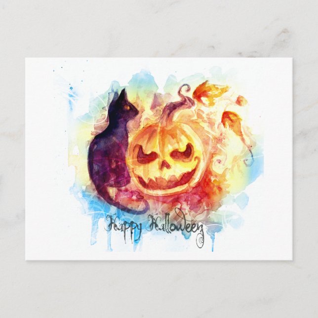 HALLOween-vykort Vykort (Framsida)