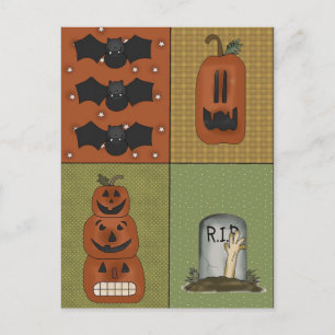Halloween-vykort Vykort