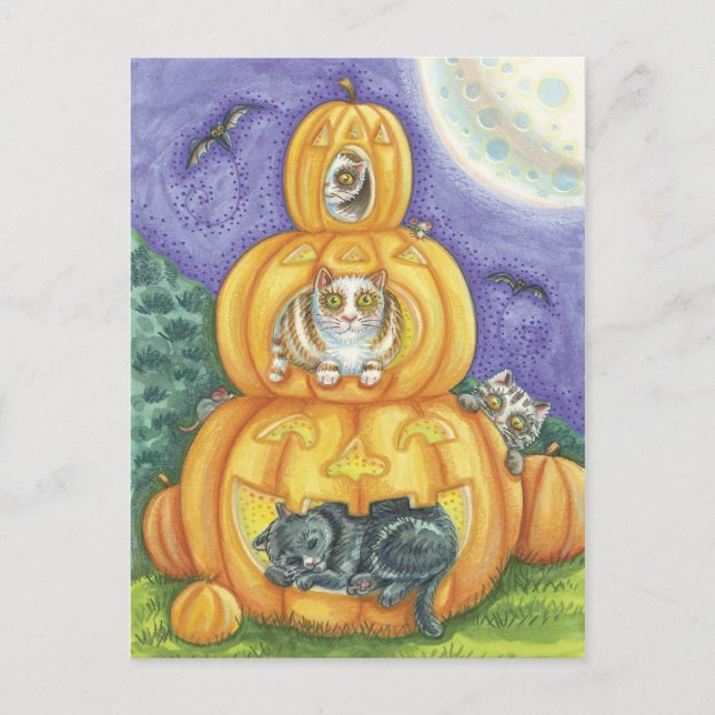 Halloween-vykort Vykort (Framsida)