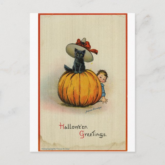 Halloween-vykort Vykort (Framsida)