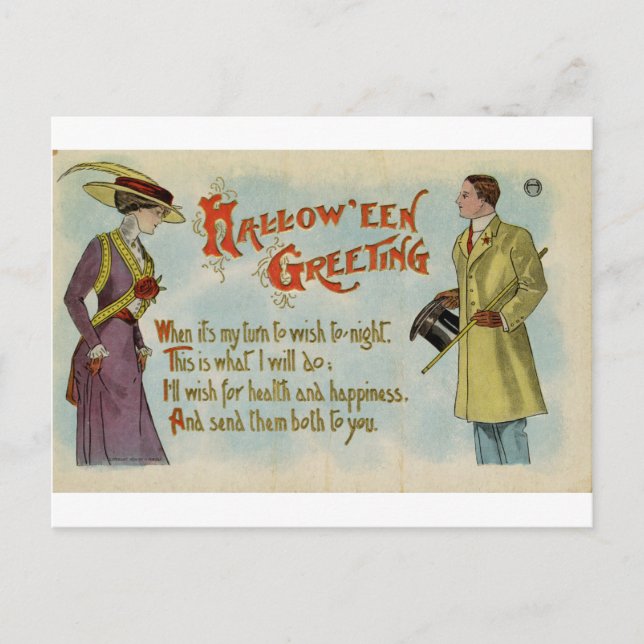 Halloween-vykort Vykort (Framsida)