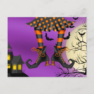 Halloween-vykortsinbjudan (släpp in) inbjudan vykort