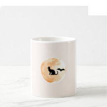 Halloween Watercolor Mugg - Orange & Onyx