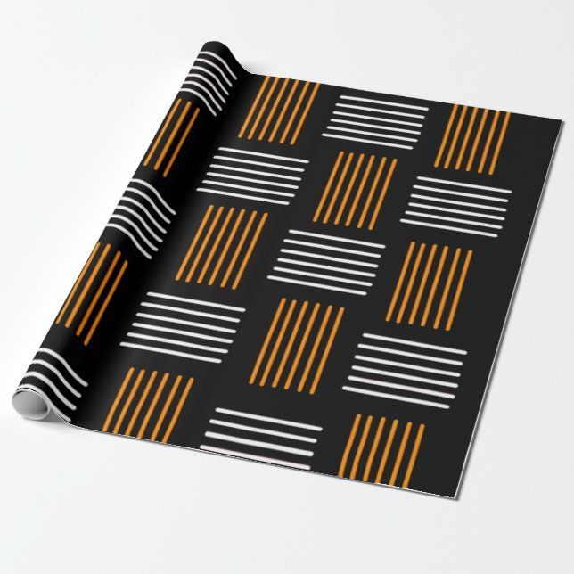 Halloween Weave Presentpapper (Utrullad)