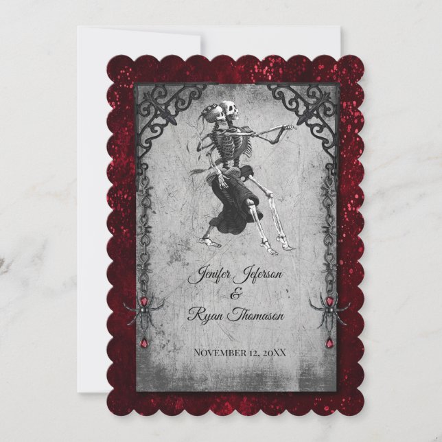 halloween wedding Invitation Inbjudningar (Framsida)