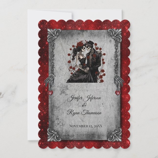 halloween wedding Invitation Inbjudningar (Framsida)