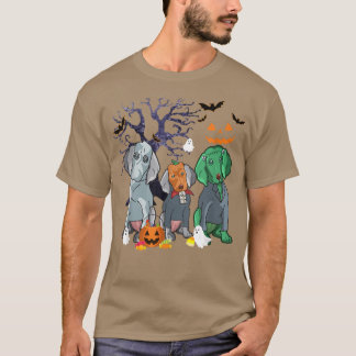 Halloween Weimaraner Hund Witch Scary Halloween Co T Shirt