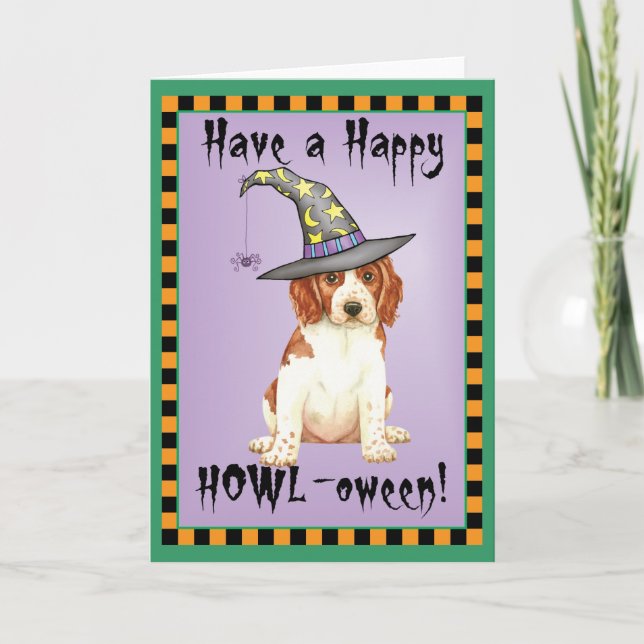 Halloween Welsh Springer Spain Kort (Framsida)
