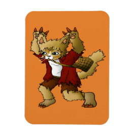 Halloween Werevarcat Magnet