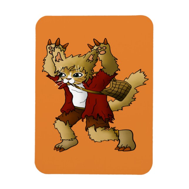 Halloween Werevarcat Magnet (Vertikal)
