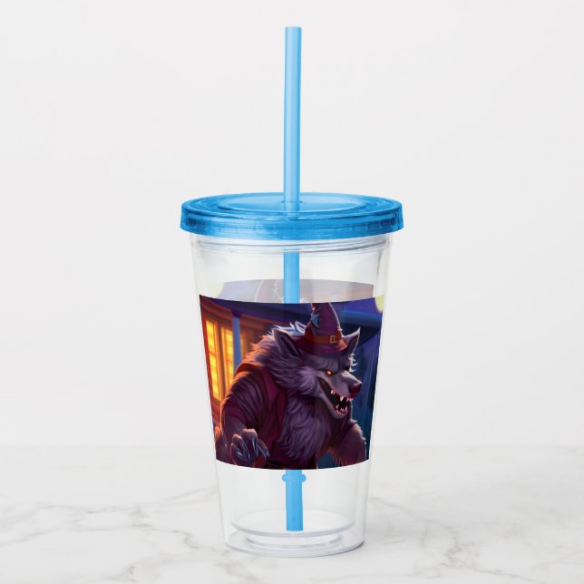 Halloween/Werevarg/fall/höstpålstumlare Take Away Mugg (Framsida)