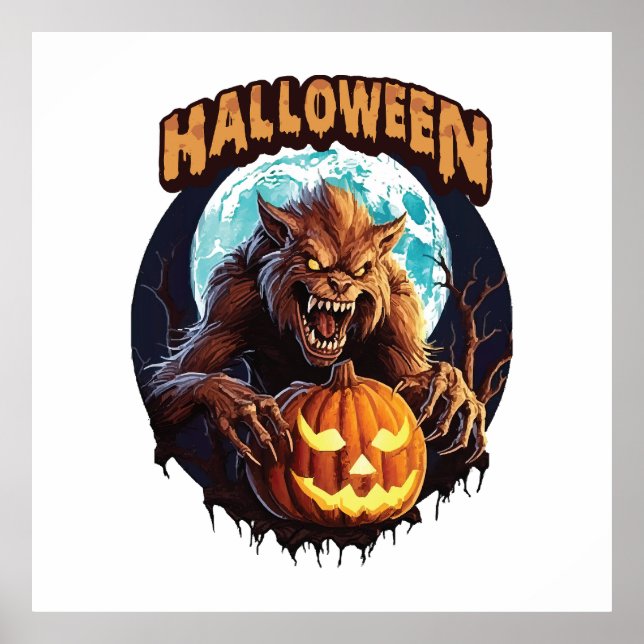 Halloween Werevarg Poster (Framsidan)